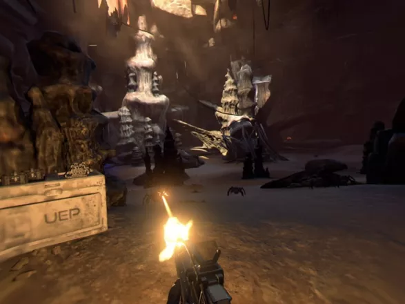 Farpoint PlayStation 4 Surrounded by a bunch of smaller and giant spider-like bugs, and new waves just keep on coming
