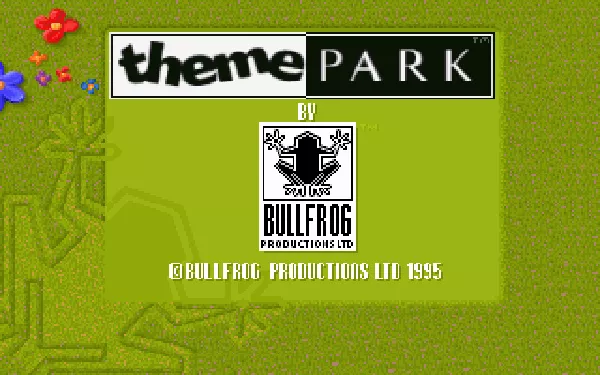 Theme Park PC-98 Title screen