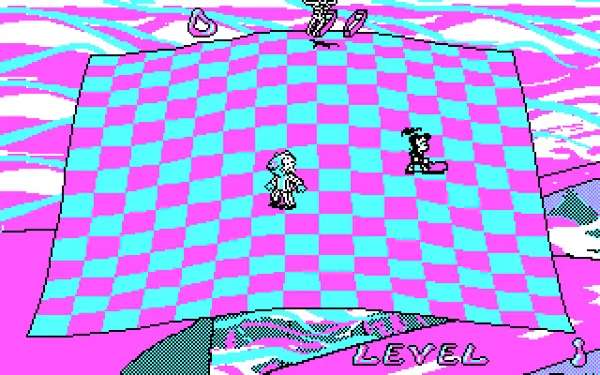 Adventures of Beetlejuice: Skeletons in the Closet DOS Game in progress (CGA)