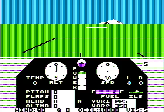 Solo Flight Apple II Side View