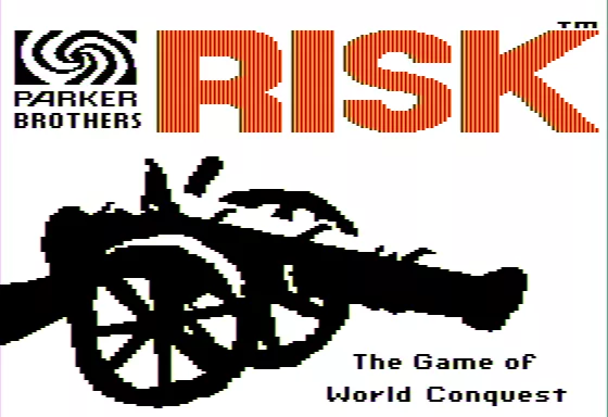 The Computer Edition of Risk: The World Conquest Game Apple II Title Screen