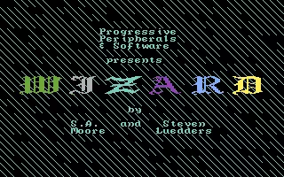 Ultimate Wizard Commodore 64 The first part of the title; the background disappears a block at a time