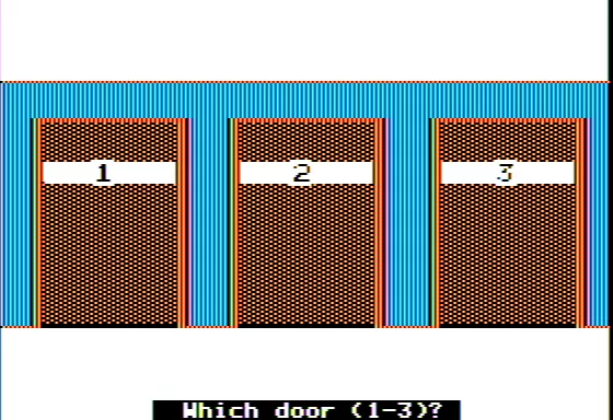 Fun House Maze Apple II Pick a Door