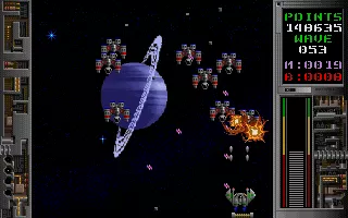 Galactix DOS Rain of homing missiles