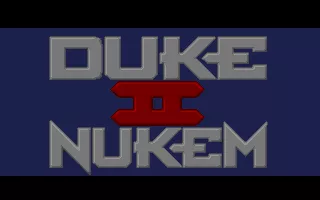 Duke Nukem II DOS Title screen