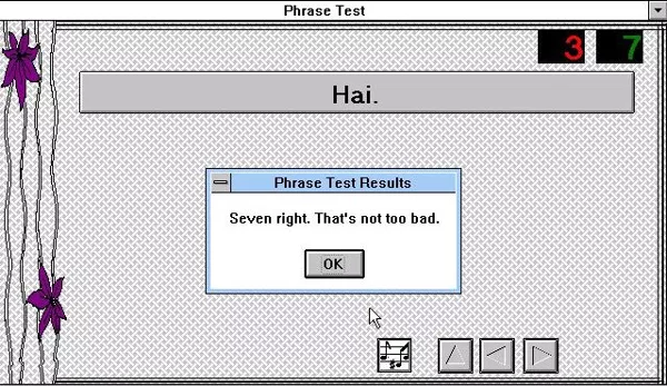 EZ Language: Japanese Windows 3.x Phrase Test Results