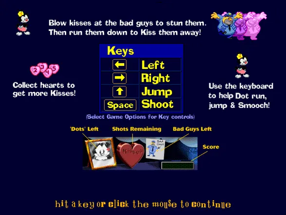 Animaniacs: Game Pack! Windows How to play Smoocher.