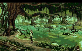 King&#x27;s Quest VI: Heir Today, Gone Tomorrow Amiga In a swamp.