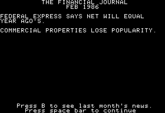 Squire: The Financial Planning Simulation Apple II The Financial Journal Guides my Investing