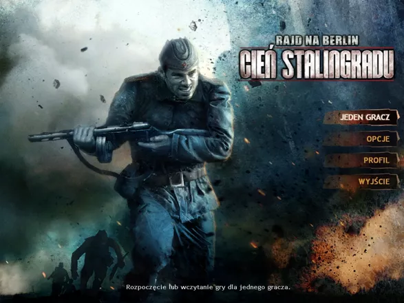 Battlestrike: Shadow of Stalingrad Windows Main menu (Polish release)