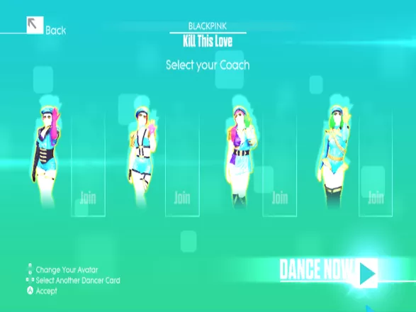 Just Dance 2020 Wii Dancer select (Quartet)