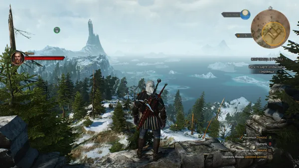 The Witcher 3: Wild Hunt Windows A view of one of Skellige islands