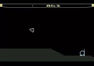 Thrust Atari 2600 Flying above the landscape...