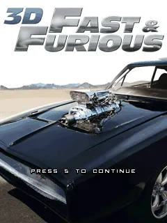 3D Fast &#x26; Furious J2ME Title screen