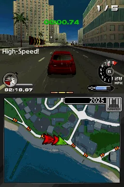 Need for Speed: Undercover Nintendo DS A race in progress
