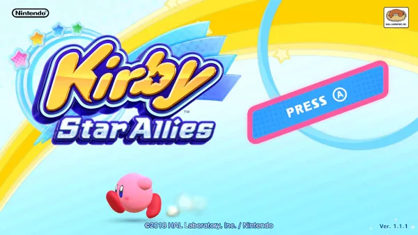 Kirby Star Allies Nintendo Switch Title screen