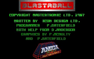 Hyperbowl Amiga Title screen