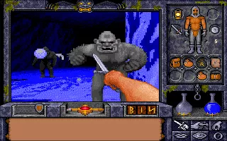 Ultima Underworld II: Labyrinth of Worlds DOS World 3: The Ice Caverns. Slide and fight