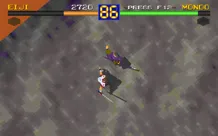 Battle Arena Toshinden DOS A top-down view is even less interesting.