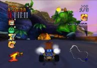 Crash Nitro Kart PlayStation 2 Crash is the leader.