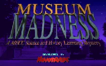 Museum Madness DOS Game Title Screen