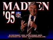 Madden NFL 95 Genesis Title screen
