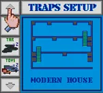 Home Alone Game Gear When you enter a house, you can set traps