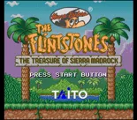 The Flintstones: The Treasure of Sierra Madrock SNES Title screen