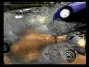 Burnout 3: Takedown PlayStation 2 Middle of Intro Movie showing a crash