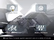 Gran Turismo 4 PlayStation 2 Arcade mode selection screen