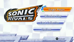 Sonic Rivals PSP Main menu