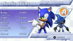 Sonic Rivals PSP Race results