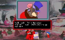An American Tail: The Computer Adventures of Fievel and His Friends DOS Close-ups in conversation