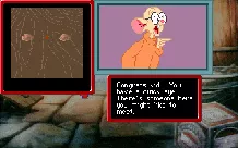 An American Tail: The Computer Adventures of Fievel and His Friends DOS Playing the old shell game to get ahead.