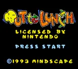 Pierre le Chef is... Out to Lunch SNES Title screen