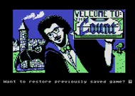 Scott Adams&#x27; Graphic Adventure #5: The Count Atari 8-bit Title screen
