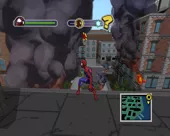 Ultimate Spider-Man Windows Following Rhino&#x27;s trail of destruction
