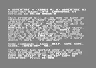 Scott Adams&#x27; Graphic Adventure #3: Secret Mission Commodore 64 Introduction