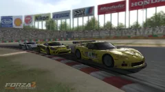 Forza Motorsport 2 Xbox 360 A Corvette C6.R gets chased by two Saleen SR7.