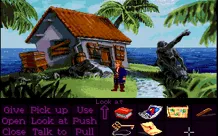 Monkey Island 2: LeChuck&#x27;s Revenge Amiga A old cabin. (Monkey Island 2 Lite Mode)