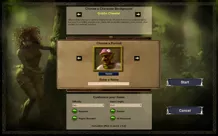 Hinterland: Orc Lords Windows Character creation. Who can resist a goblin with a pink hat?