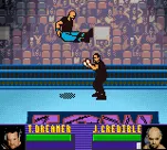 ECW Hardcore Revolution Game Boy Color Justin Credible shows off his flight show.
