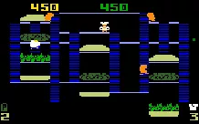 BurgerTime Intellivision Gameplay on the first level