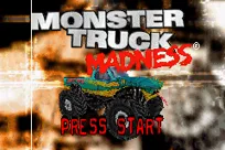 Monster Truck Madness Game Boy Advance Title screen
