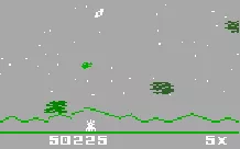 Astrosmash Intellivision Be sure to destroy the spinning white bombs!