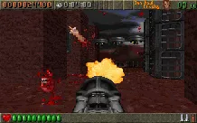 Rise of the Triad: Dark War DOS Look at the flying arm!