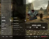 The Elder Scrolls V: Skyrim Windows The menu is weirdly designed, but at least it has full-size graphical items