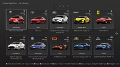 Gran Turismo 6 PlayStation 3 Arcade Mode Car Selection