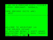 The Golden Voyage TRS-80 CoCo Game start
