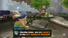 Splatoon Wii U Some old geezer&#x27;s making me go rescue the Great Zapfish from the Inklings&#x27; historic enemy, the Octarians. Don&#x27;t I get a say in this?